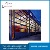 Porta seccional transparent